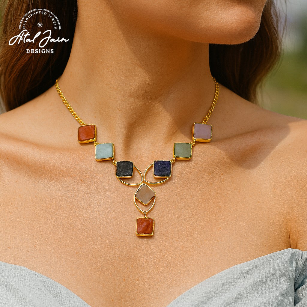 Chroma Luxe Necklace and Earring Duo