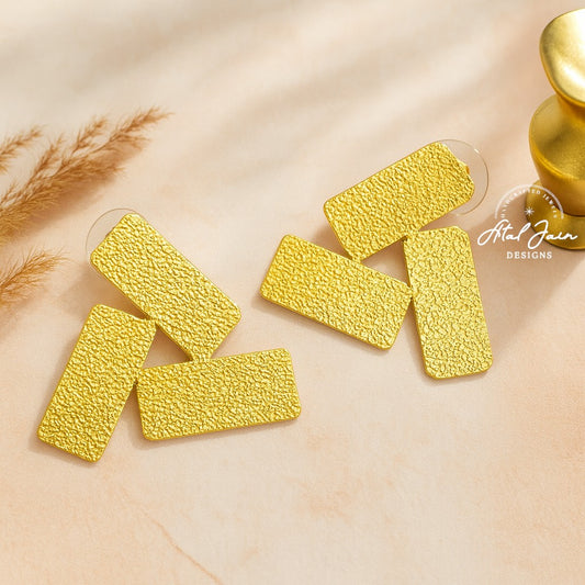 Gilded Geometry Earrings