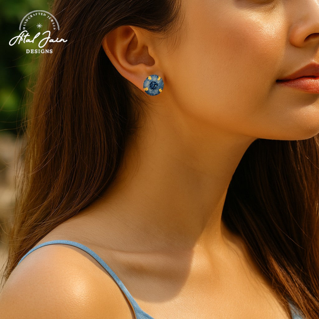 Agate Aura Studs