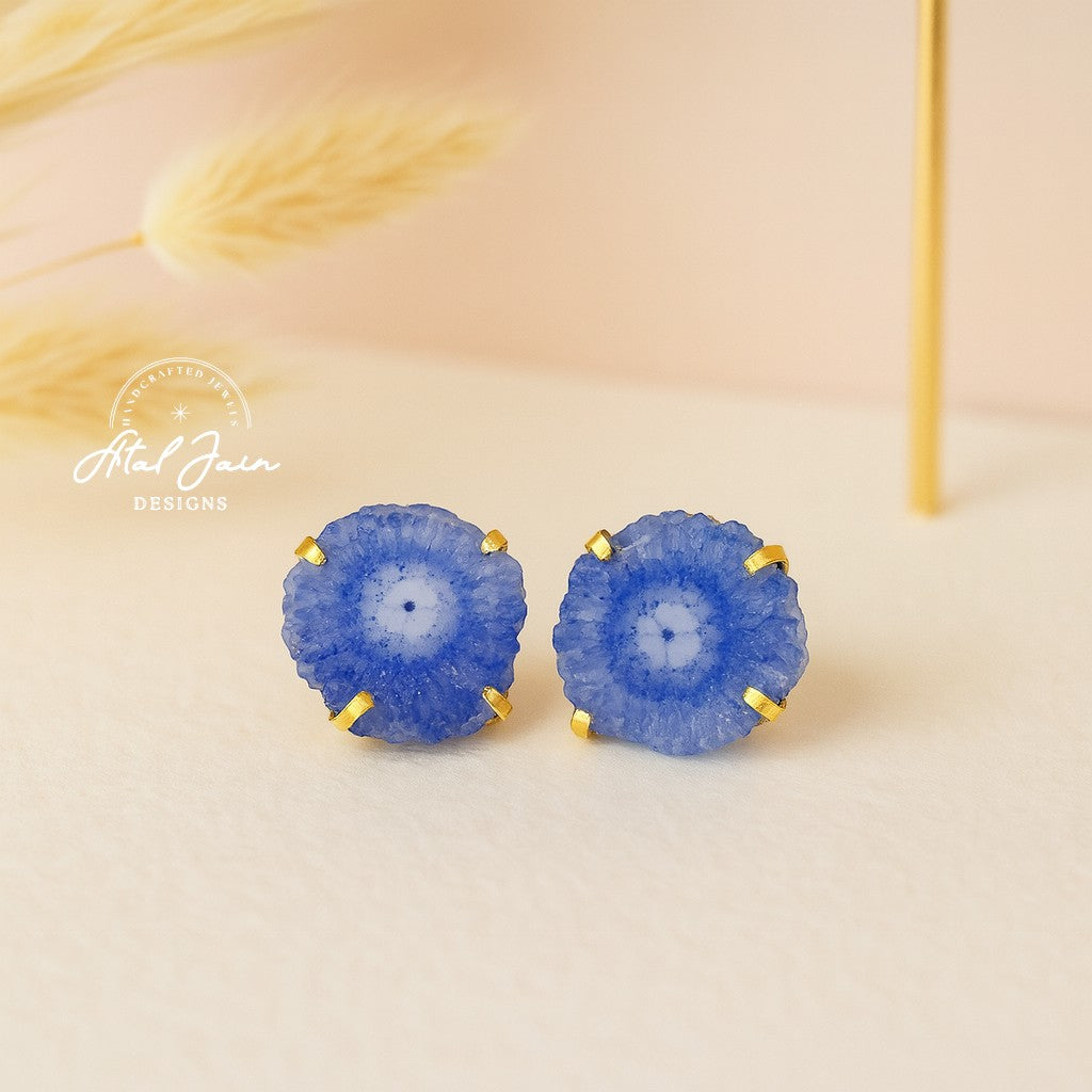 Agate Aura Studs