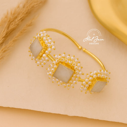Luxe Square Stone Cuffs