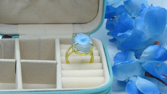 Ethereal Blue Gem Ring