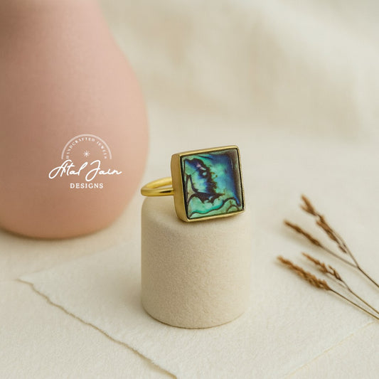 Oceanic Abalone Jewel Ring