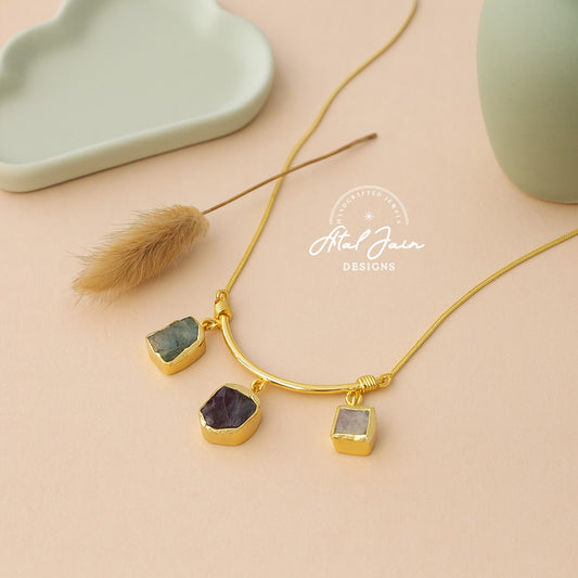 Tri-Stone Luxe Pendant