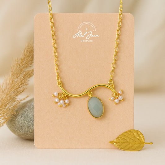 Opulent Blue Gem Pendant