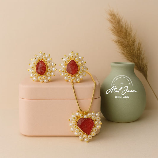 Glamorous Pearl & Stone Fusion- Combo