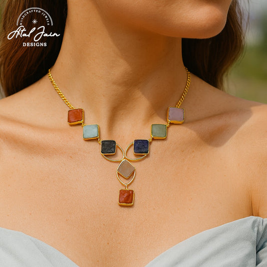 Chroma Luxe Necklace and Earring Duo